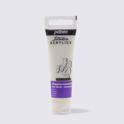 Studio Acrylics 30 ml, Phosphorescent Gel Green 