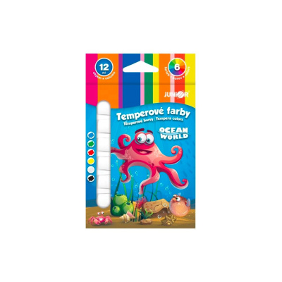Temperové barvy Ocean World 12 ml, sada 6 ks