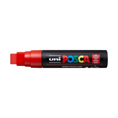 Popisovač Uni Posca PC-17K, 15 mm, červený