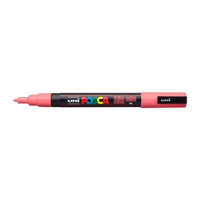 Popisovač Uni Posca PC-3M, 1,3 mm, korálově růžový