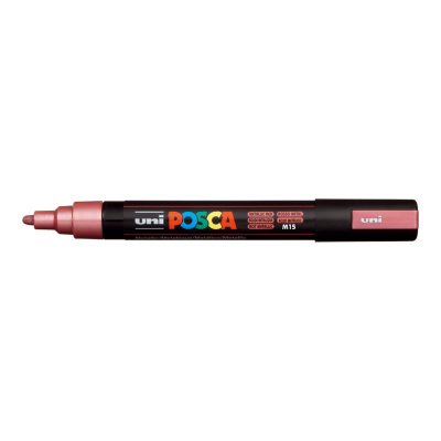Popisovač Uni Posca PC-5M, 2,5 mm, metalický rudý