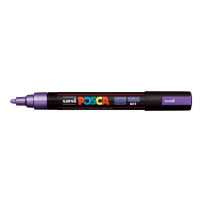 Popisovač Uni Posca PC-5M, 2,5 mm, metalický fialový 