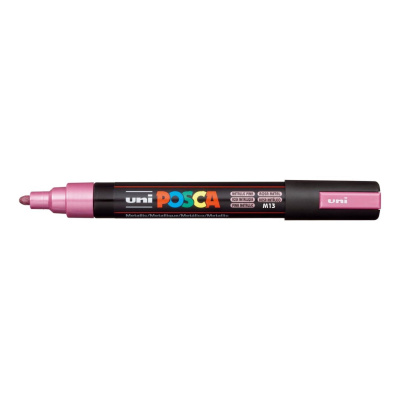 Popisovač Uni Posca PC-5M, 2,5 mm, metalicky růžový