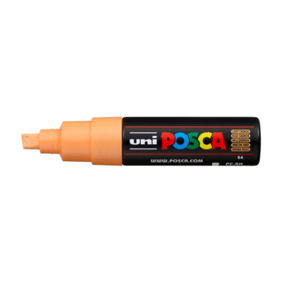 Uni POSCA fix PC-8K, 8 mm, světleoranžová