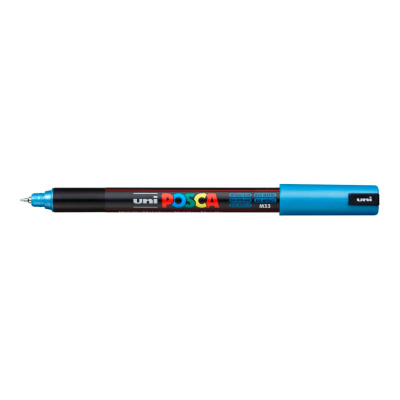 Liner Uni Posca PC-1MR, 0,7 mm, metalická modrá