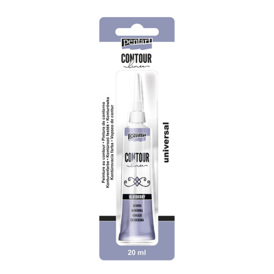 Univerzální konturovací barva 20 ml třpytivá borůvka