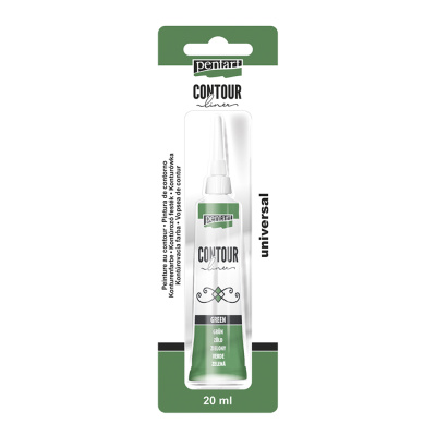 Univerzální konturovací barva 20 ml zelená