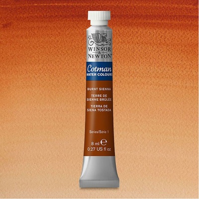 Winsor & Newton, Cotman, akvarel, Burnt Sienna