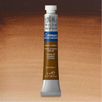 Winsor & Newton, Cotman, akvarel, Burnt Umber