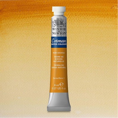 Winsor & Newton, Cotman, akvarel, Raw Sienna