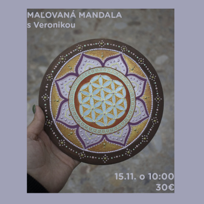Workshop, Malovaná mandala s Veronikou, 15.11.2025 - 10:00 - sobota