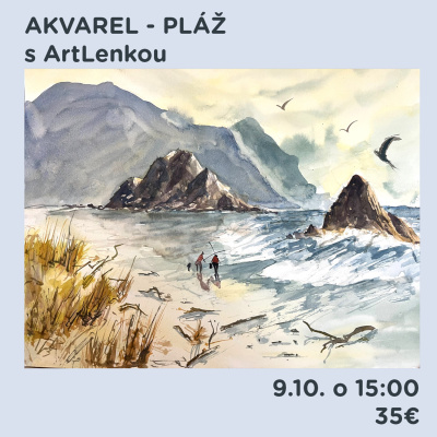 Workshop, Pláž - akvarel, 9. října 2025 - 15:00 hod