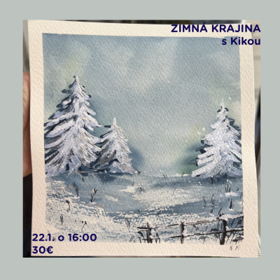 Workshop, Zimní krajina - akvarel, 22. 1. 2026 - 16:00 hod