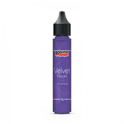 Sametový prášek, 3 g, fialová