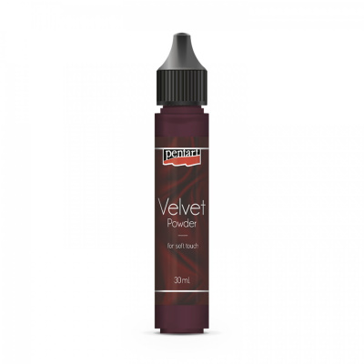 Sametový prášek, 6 g, granátově červená