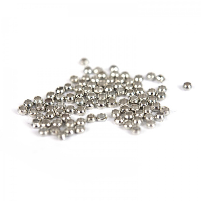 Přítlačný rokajl 2,5 mm platina 10 ks