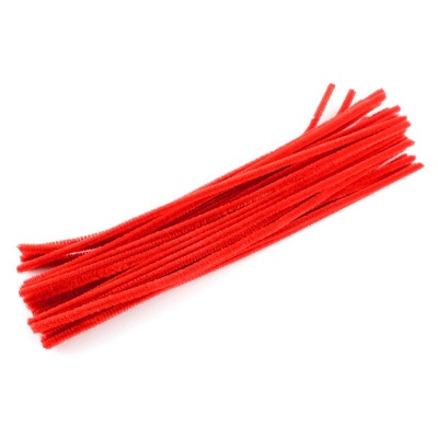 Žinylkové drát, 0,5 x 30 cm, červený