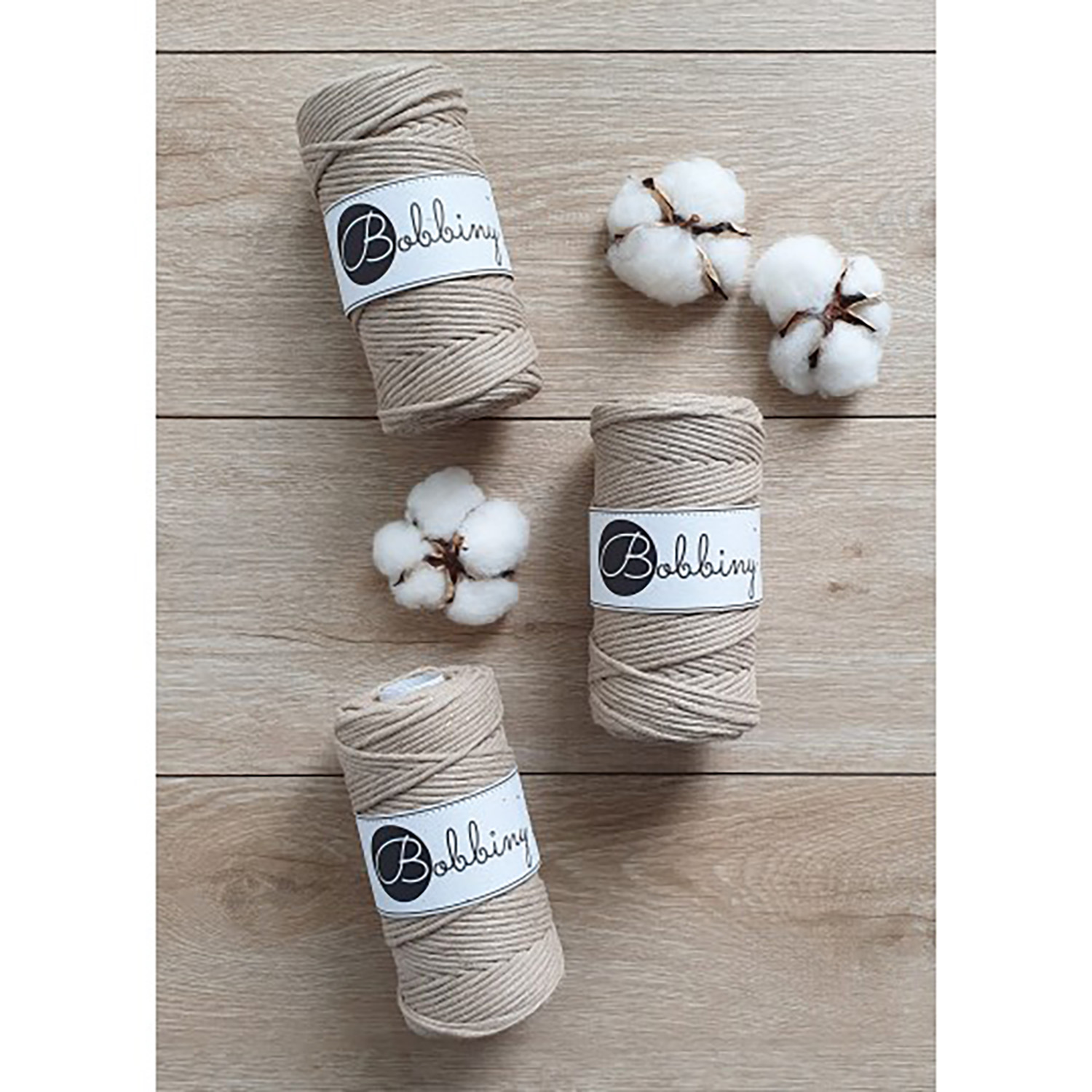 Bobbiny, Macramé Točená šnúra, 3 Mm, 100 M, Mustard | Bobbiny