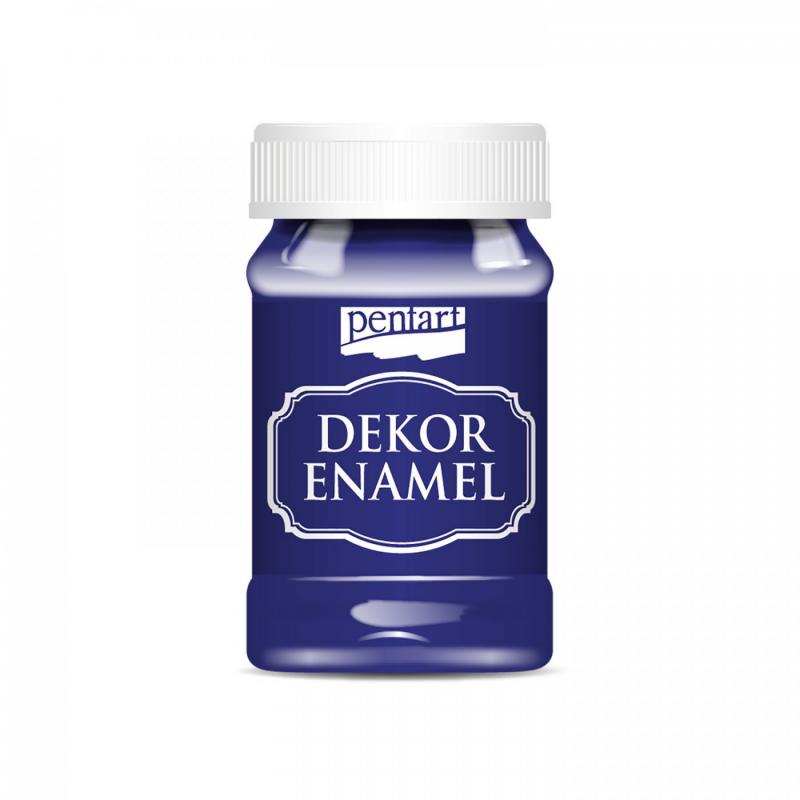 Dekor Enamel jsou barvy imitující smaltované povrchy . Jsou na vodní bázi a mají vysoký lesk , díky čemuž předměty vypadají jako nalakované. Tento