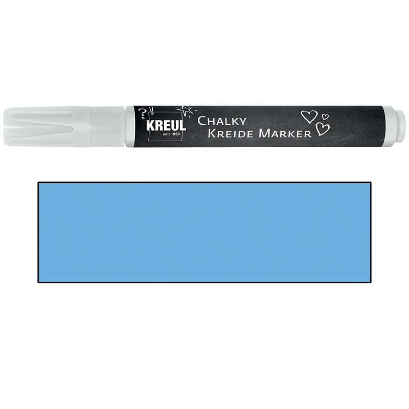 Křídový fix KREUL CHALK je ideální pro psaní a stírání - zase a znovu. Označte si nádoby na bylinky, kartičky s názvy jídel a zákusků, zapište 