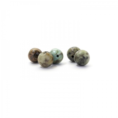 Africký tyrkys přírodní, kulatý 6 mm, 1 ks