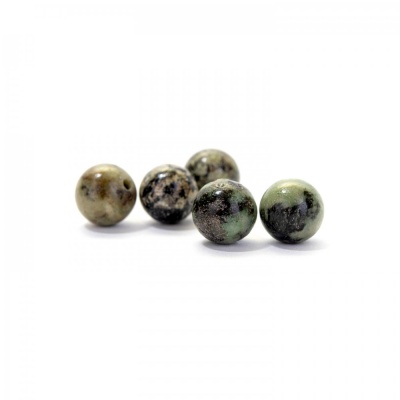 Africký tyrkys přírodní, kulatý 8 mm, 1 ks