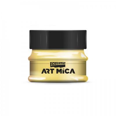 Art Mica, práškový pigment 9 g, žlutá
