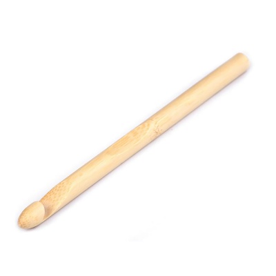 Bambusový háček pro háčkování, velikost 10 mm