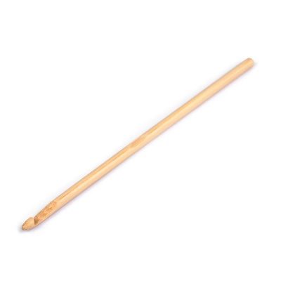 Bambusový háček pro háčkování, velikost 6 mm