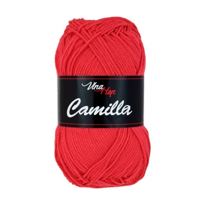 Camilla, 100% bavlněná příze, 50 g, cca 125 m, 8008 červená