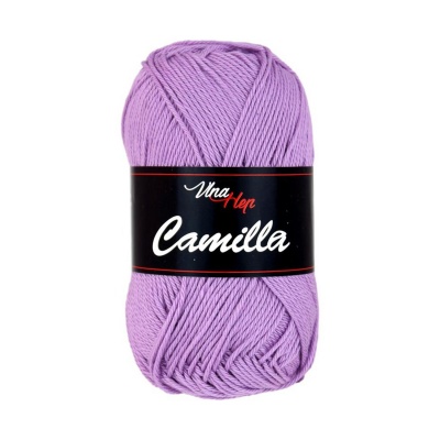 Camilla, 100% bavlněná příze, 50 g, cca 125 m, 8054 světle fialová