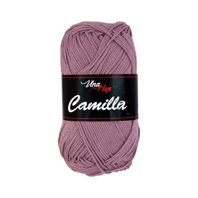 Camilla, 100% bavlněná příze, 50 g, cca 125 m, 8077 růžovo-fialová