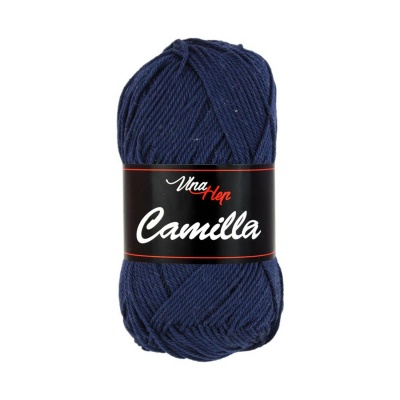 Camilla, 100% bavlněná příze, 50 g, cca 125 m, 8120 tmavě modrá