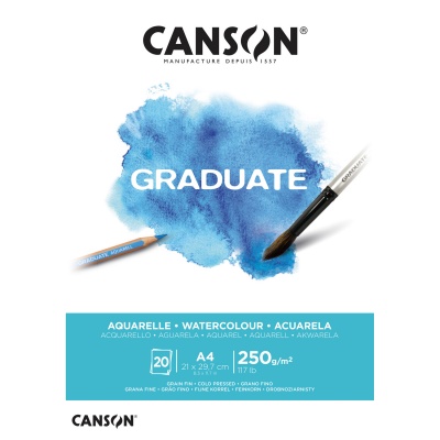 CANSON Skicař Graduate Aquarelle, 250g, 20 listů A4