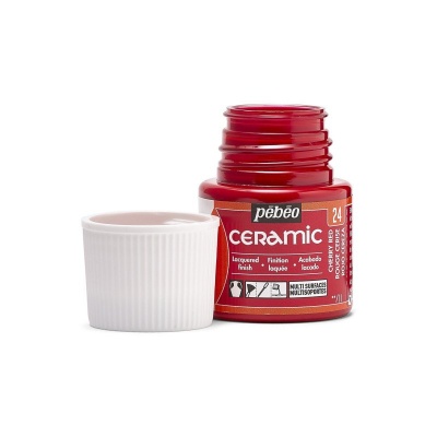 Ceramic 45 ml, 24 Cherry red