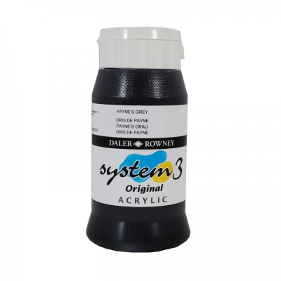 D & R System3 Acrylic 500 ml, Paynes grey