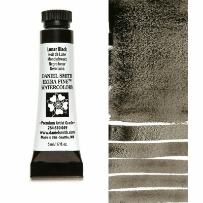 Daniel Smith, akvarelová barva PRIMATEK, 5 ml, 49 Lunar Black