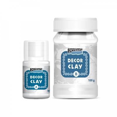 Decor clay, dekorovacia hmota, 2složková, 100 + 40