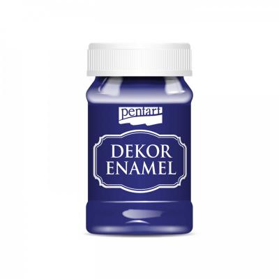 Dekor Enamel 100 ml, tmavomodrá