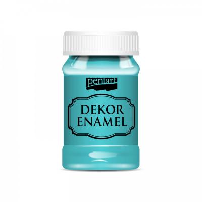 Dekor Enamel 100 ml, tyrkysově modrá