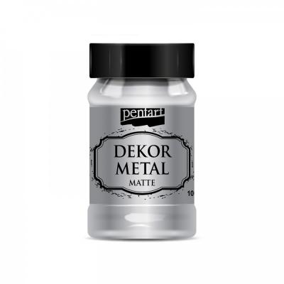 Dekor Metal matná 100 ml, stříbrná