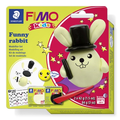 DĚTSKÁ SADA FIMO KIDS - zábavný zajíček