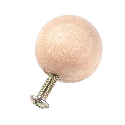 Dřevěná úchytka se šroubem, 2,5 cm