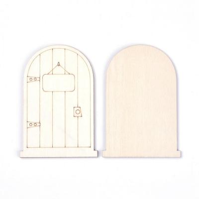 Dřevěné ozdoby, dveře, 8,8 x 6 cm, typ 1