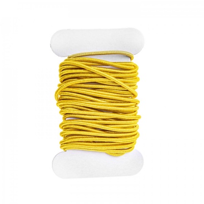Elastická šňůrka kulatá, 2 mm, žlutá