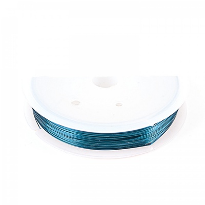 Barevný drát 0,3 mm, cívka 21 m, ocelová modrá