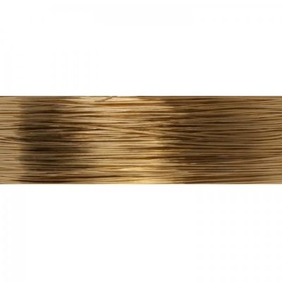 Barevný drát 0,3 mm, cívka 25 m, zlatá