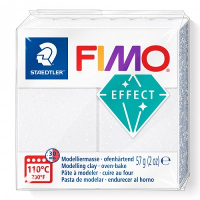 FIMO Effect Galaxy, 57 g, 002 bílá