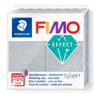 FIMO Effect Glitter 57 g, 812 třpytivá stříbrná