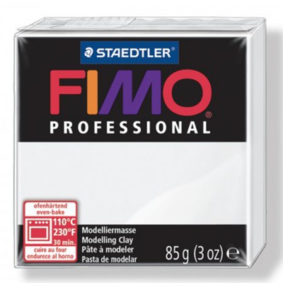 FIMO Professional, 85 g, 0 bílá